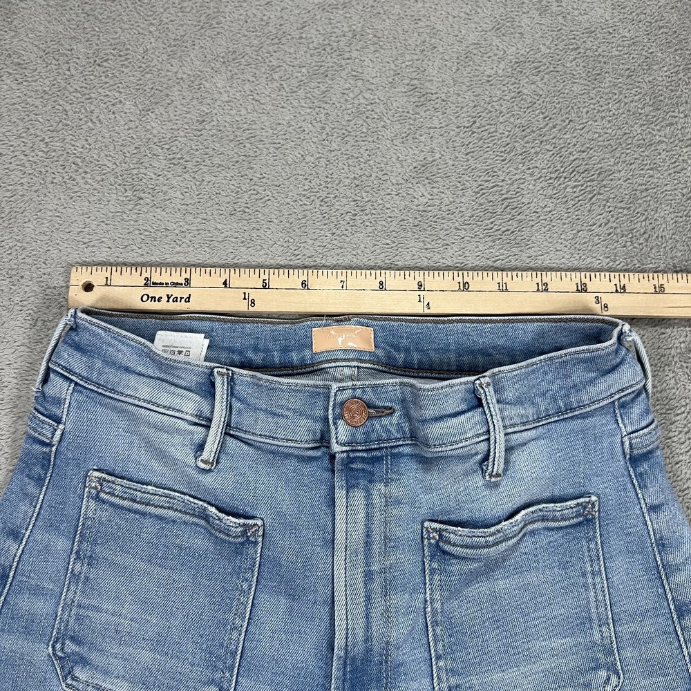 Mother Jeans Women 28 Patch Pocket Undercover Sneak California Cruiser Wide Leg - Picture 5 of 16